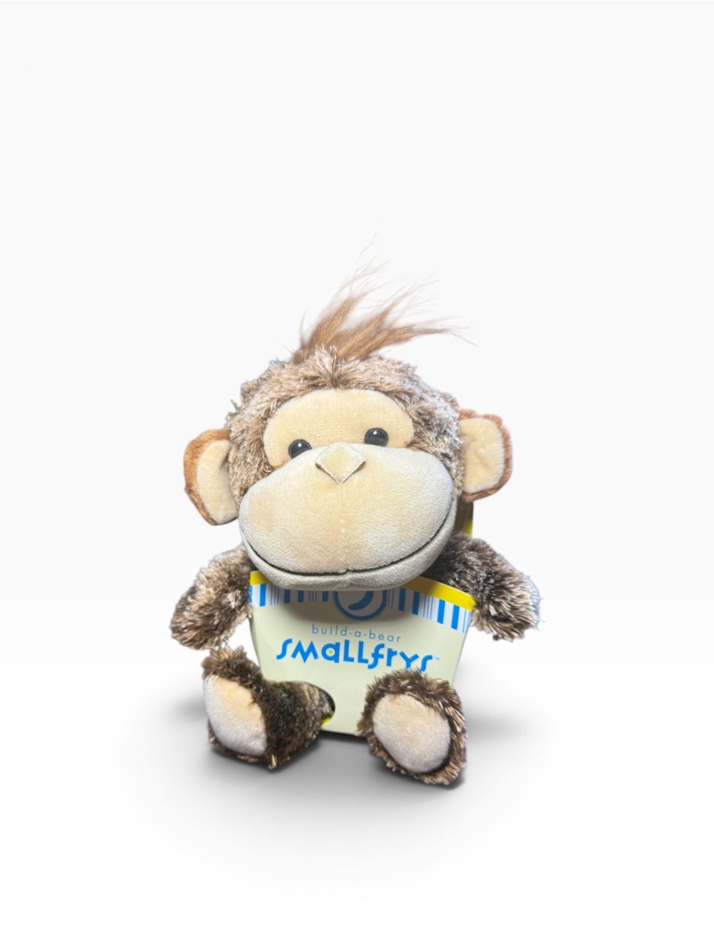 Build-A-Bear Smallfrys Marble Monkey Mini Plush Stuffed Animal 2010 w/ Code